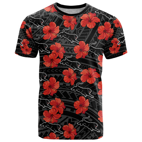 custom-text-and-number-panthers-rugby-t-shirt-polynesian-style-with-hibiscus