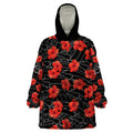 custom-text-and-number-panthers-rugby-wearable-blanket-hoodie-polynesian-style-with-hibiscus