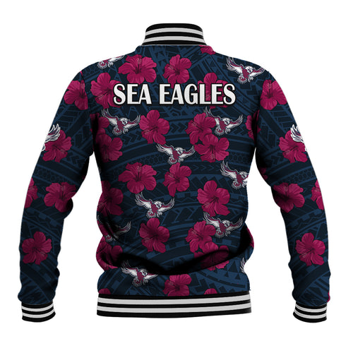 sea-eagles-rugby-baseball-jacket-polynesian-style-with-hibiscus