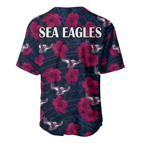 sea-eagles-rugby-baseball-jersey-polynesian-style-with-hibiscus