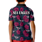 sea-eagles-rugby-kid-polo-shirt-polynesian-style-with-hibiscus