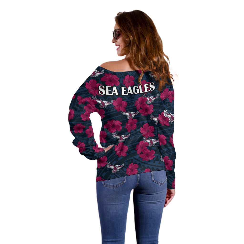 sea-eagles-rugby-off-shoulder-sweater-polynesian-style-with-hibiscus