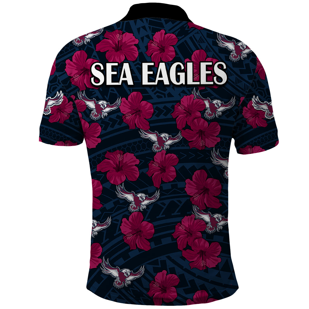sea-eagles-rugby-polo-shirt-polynesian-style-with-hibiscus