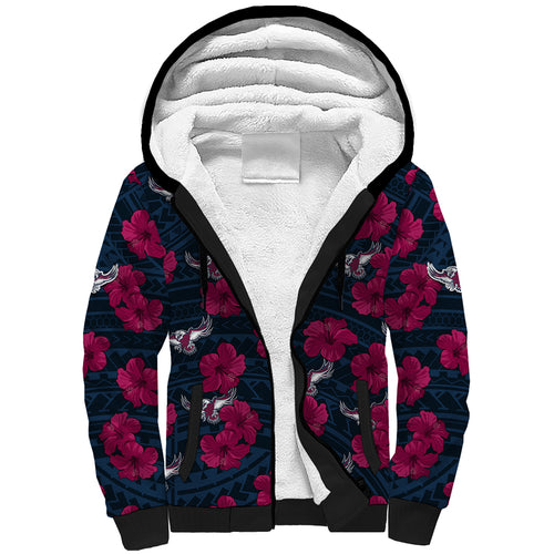 sea-eagles-rugby-sherpa-hoodie-polynesian-style-with-hibiscus