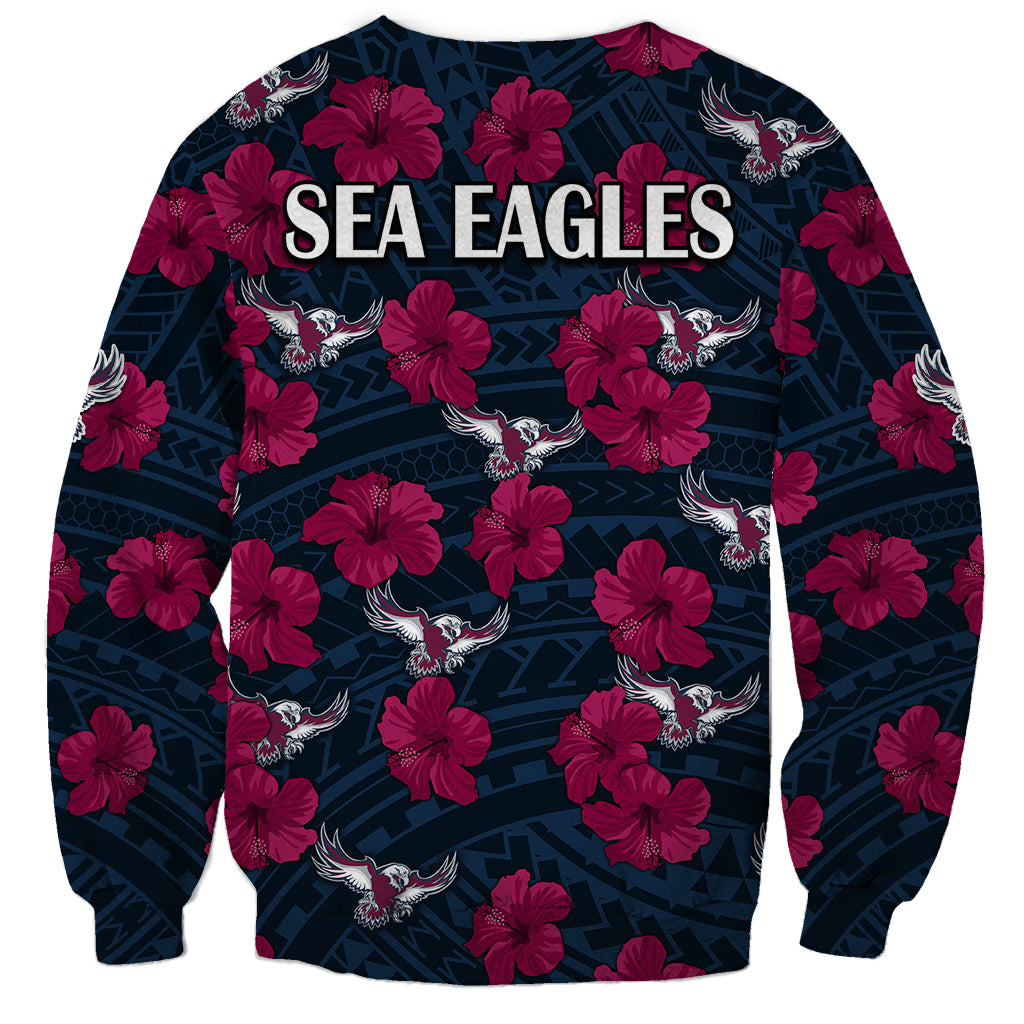 sea-eagles-rugby-sweatshirt-polynesian-style-with-hibiscus
