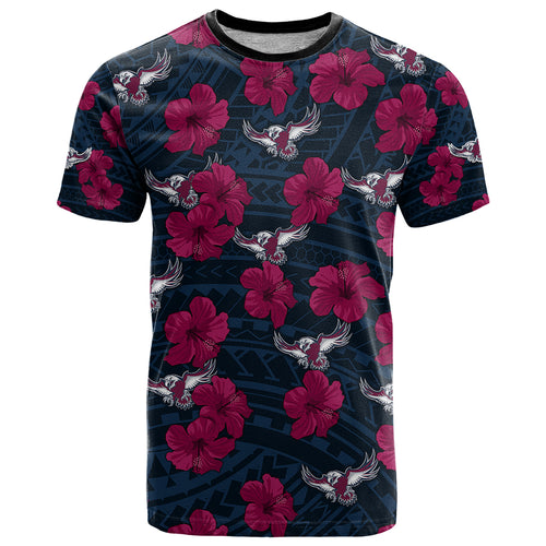 sea-eagles-rugby-t-shirt-polynesian-style-with-hibiscus