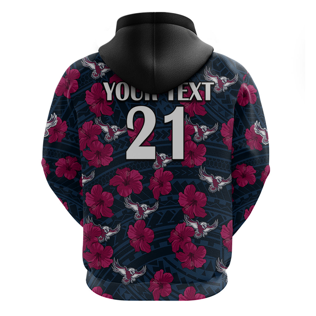 custom-text-and-number-sea-eagles-rugby-hoodie-polynesian-style-with-hibiscus