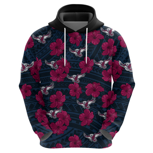 custom-text-and-number-sea-eagles-rugby-hoodie-polynesian-style-with-hibiscus