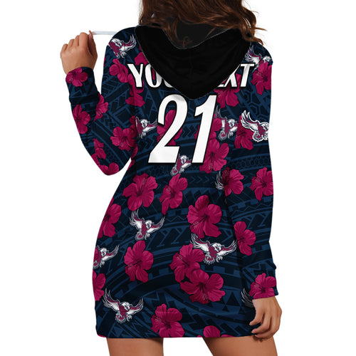 custom-text-and-number-sea-eagles-rugby-hoodie-dress-polynesian-style-with-hibiscus