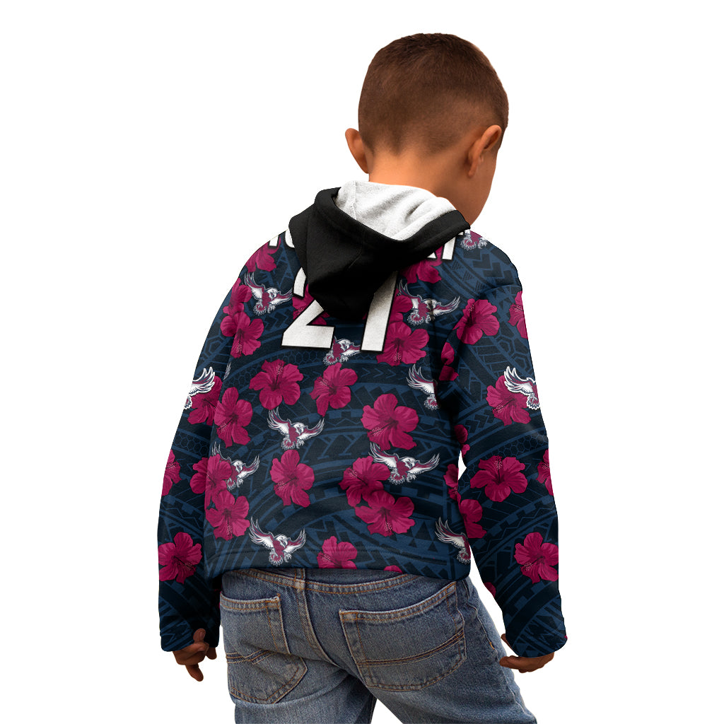 custom-text-and-number-sea-eagles-rugby-kid-hoodie-polynesian-style-with-hibiscus