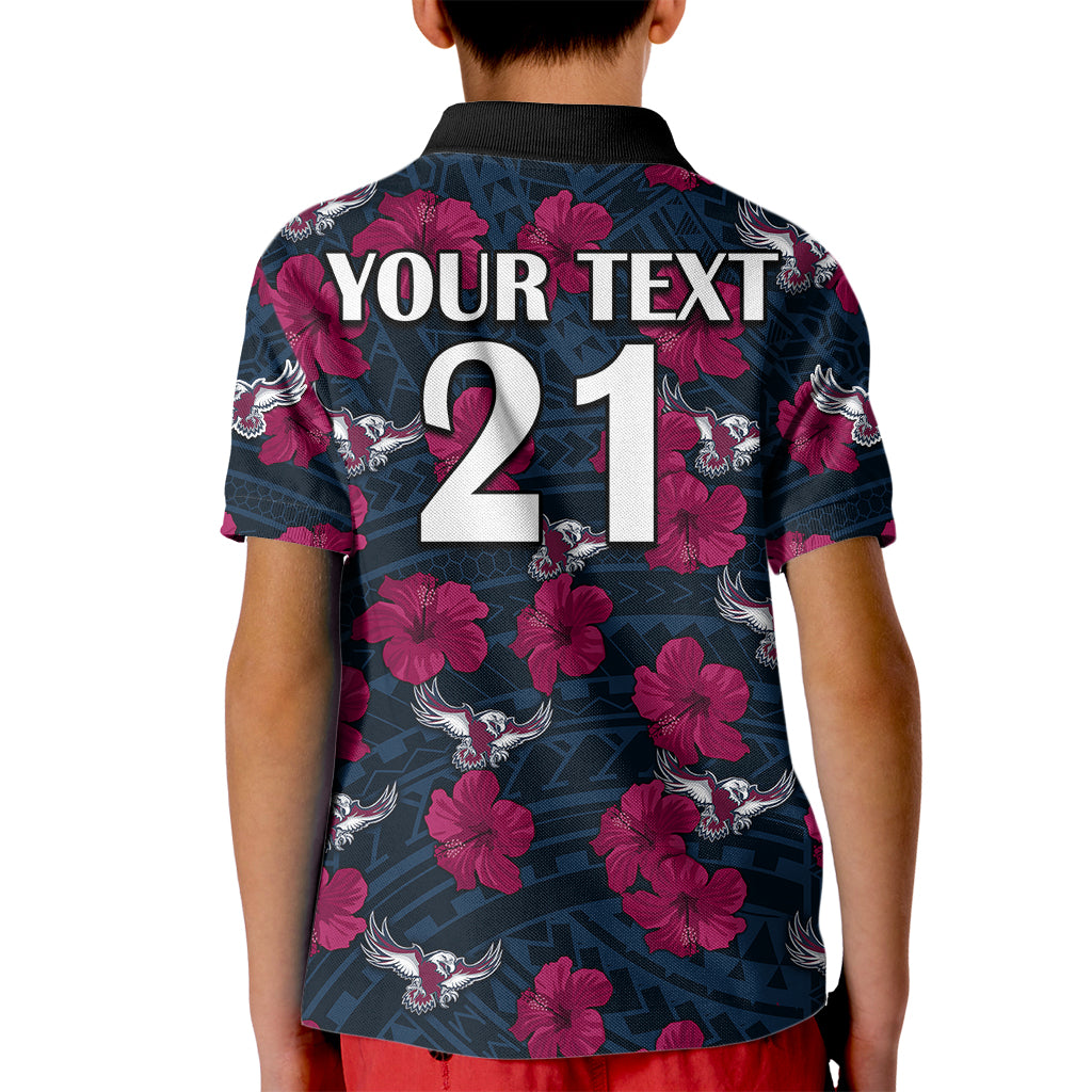custom-text-and-number-sea-eagles-rugby-kid-polo-shirt-polynesian-style-with-hibiscus
