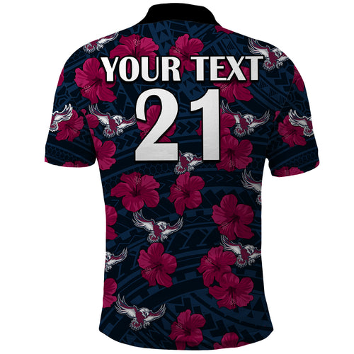 custom-text-and-number-sea-eagles-rugby-polo-shirt-polynesian-style-with-hibiscus