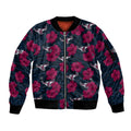 custom-text-and-number-sea-eagles-rugby-sleeve-zip-bomber-jacket-polynesian-style-with-hibiscus
