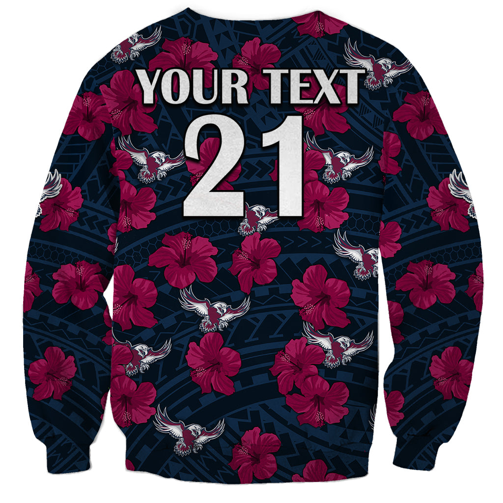 custom-text-and-number-sea-eagles-rugby-sweatshirt-polynesian-style-with-hibiscus