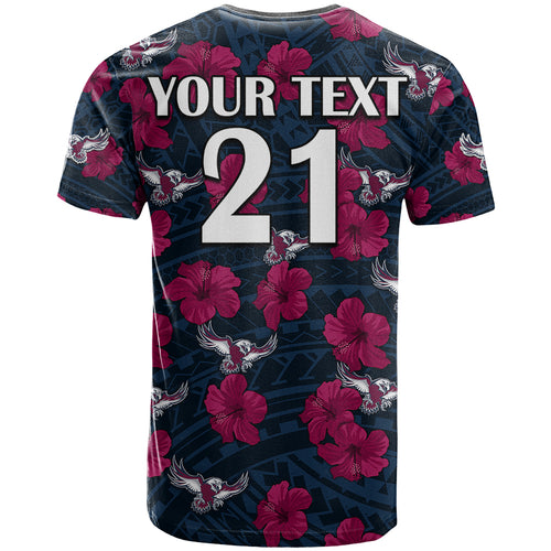 custom-text-and-number-sea-eagles-rugby-t-shirt-polynesian-style-with-hibiscus