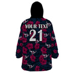 custom-text-and-number-sea-eagles-rugby-wearable-blanket-hoodie-polynesian-style-with-hibiscus