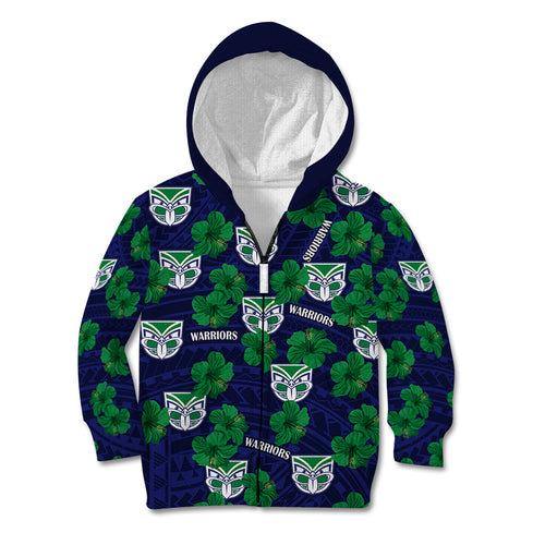 new-zealand-warriors-rugby-kid-hoodie-polynesian-style-with-hibiscus