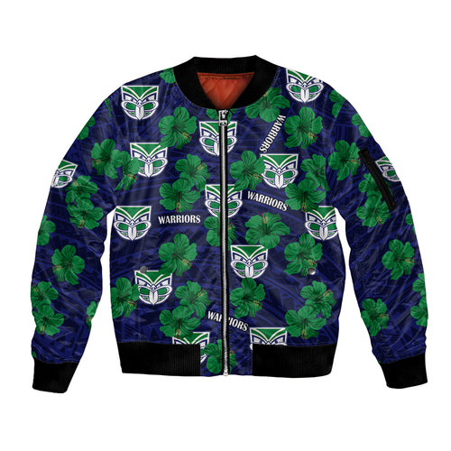 new-zealand-warriors-rugby-sleeve-zip-bomber-jacket-polynesian-style-with-hibiscus