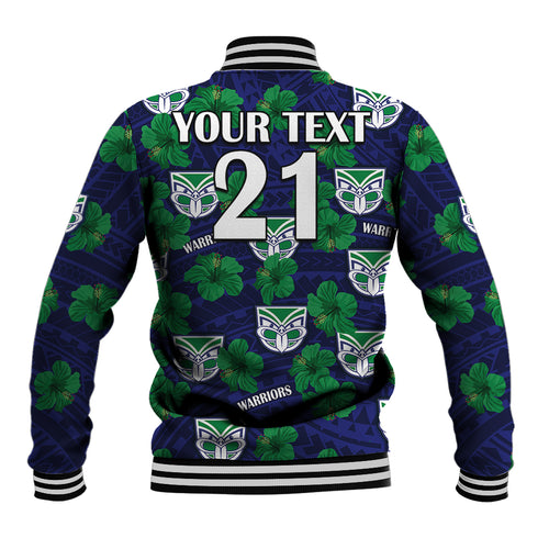 custom-text-and-number-new-zealand-warriors-rugby-baseball-jacket-polynesian-style-with-hibiscus
