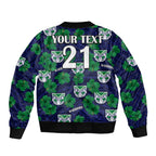 custom-text-and-number-new-zealand-warriors-rugby-bomber-jacket-polynesian-style-with-hibiscus