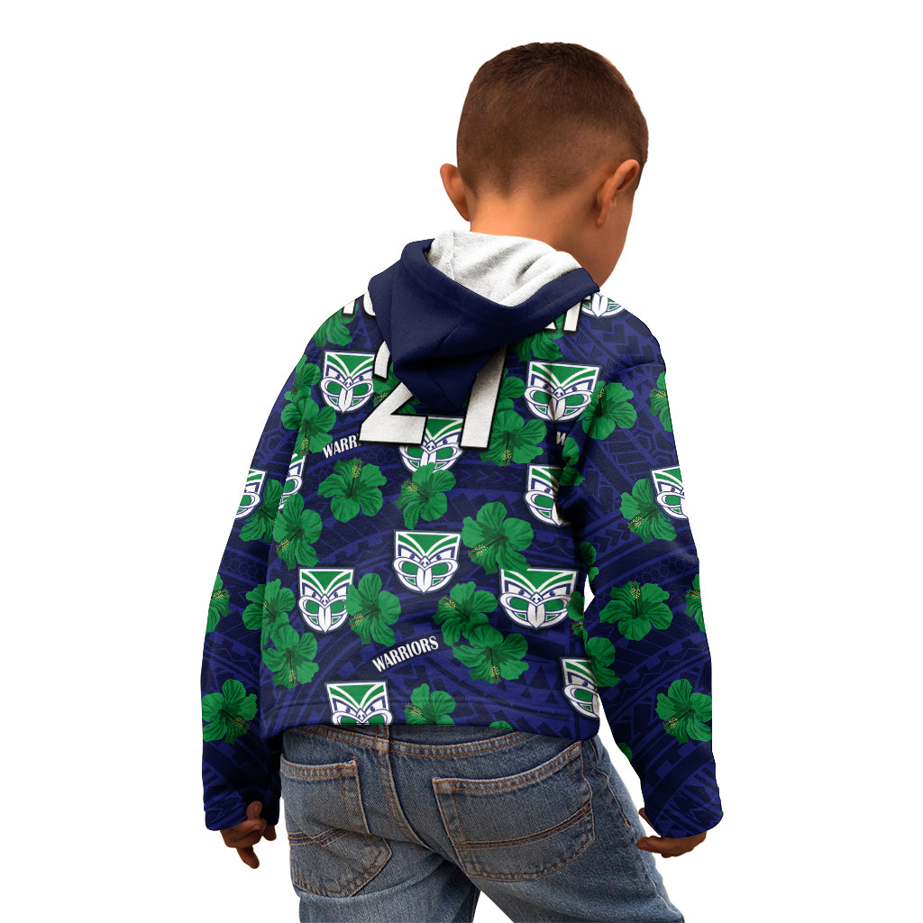 custom-text-and-number-new-zealand-warriors-rugby-kid-hoodie-polynesian-style-with-hibiscus