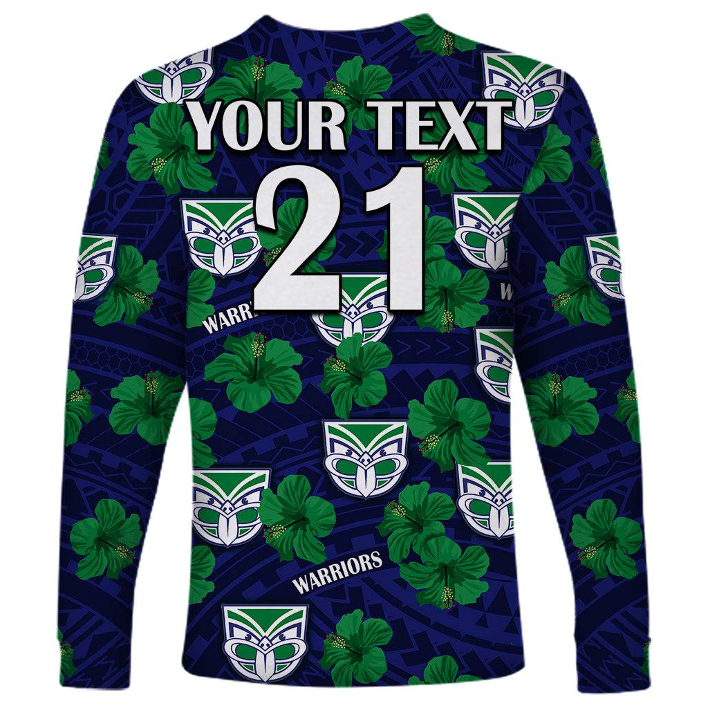 custom-text-and-number-new-zealand-warriors-rugby-long-sleeve-shirt-polynesian-style-with-hibiscus