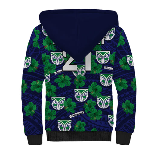 custom-text-and-number-new-zealand-warriors-rugby-sherpa-hoodie-polynesian-style-with-hibiscus