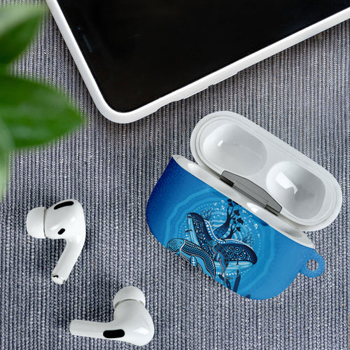 Aboriginal Ocean Dugong AirPods Case Dot Art Dreamtime Tree of Life