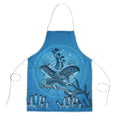 Aboriginal Ocean Dugong Apron Dot Art Dreamtime Tree of Life