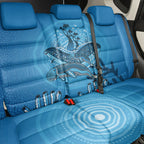 Aboriginal Ocean Dugong Back Car Seat Cover Dot Art Dreamtime Tree of Life