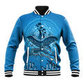 Aboriginal Ocean Dugong Baseball Jacket Dot Art Dreamtime Tree of Life