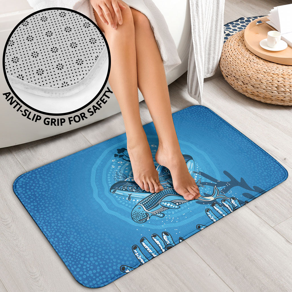 Aboriginal Ocean Dugong Bathroom Set Dot Art Dreamtime Tree of Life