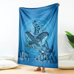 Aboriginal Ocean Dugong Blanket Dot Art Dreamtime Tree of Life
