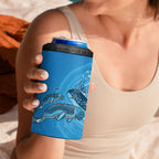 Aboriginal Ocean Dugong 4 in 1 Can Cooler Tumbler Dot Art Dreamtime Tree of Life