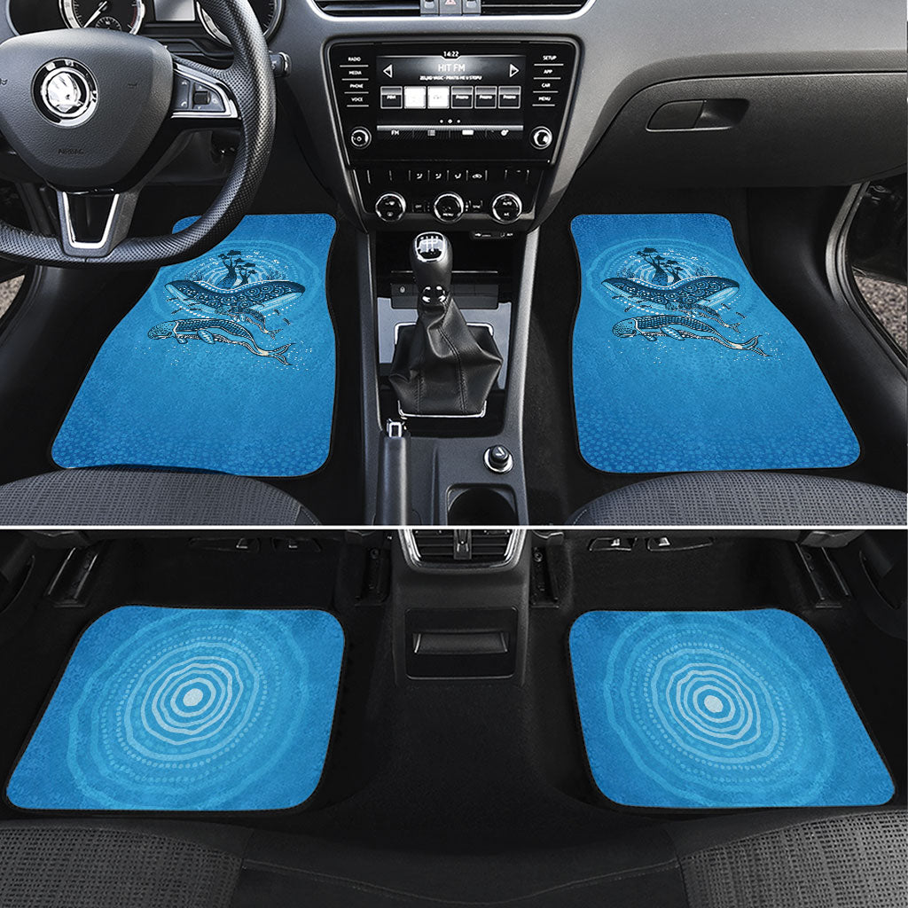 Aboriginal Ocean Dugong Car Mats Dot Art Dreamtime Tree of Life