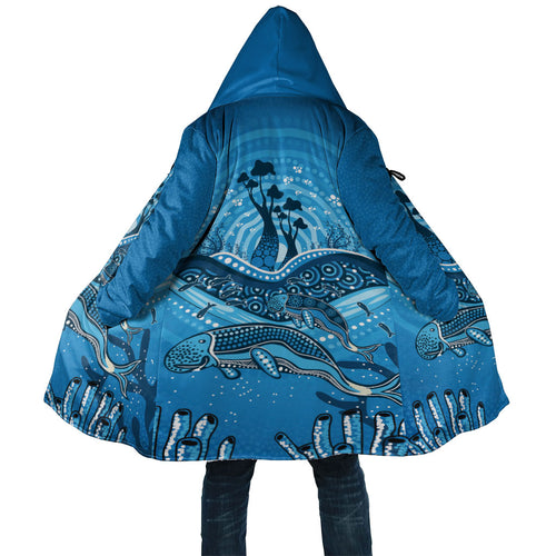 Aboriginal Ocean Dugong Cloak Dot Art Dreamtime Tree of Life