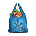 Aboriginal Ocean Dugong Grocery Bag Dot Art Dreamtime Tree of Life