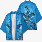 Aboriginal Ocean Dugong Kimono Dot Art Dreamtime Tree of Life