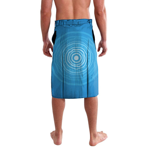 Aboriginal Ocean Dugong Lavalava Dot Art Dreamtime Tree of Life