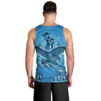 Aboriginal Ocean Dugong Men Tank Top Dot Art Dreamtime Tree of Life