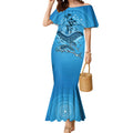 Aboriginal Ocean Dugong Mermaid Dress Dot Art Dreamtime Tree of Life