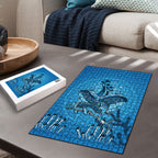 Aboriginal Ocean Dugong Puzzle Dot Art Dreamtime Tree of Life