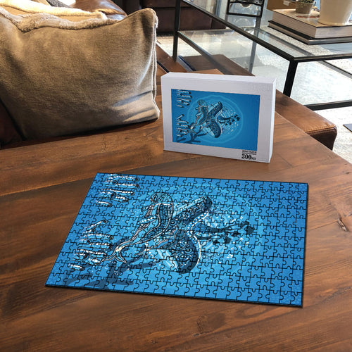 Aboriginal Ocean Dugong Puzzle Dot Art Dreamtime Tree of Life