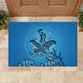 Aboriginal Ocean Dugong Rubber Doormat Dot Art Dreamtime Tree of Life