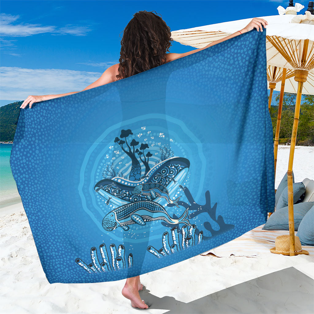 Aboriginal Ocean Dugong Sarong Dot Art Dreamtime Tree of Life