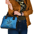 Aboriginal Ocean Dugong Shoulder Handbag Dot Art Dreamtime Tree of Life