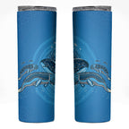 Aboriginal Ocean Dugong Skinny Tumbler Dot Art Dreamtime Tree of Life