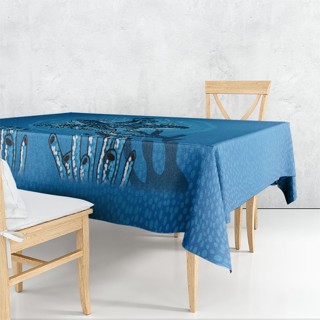 Aboriginal Ocean Dugong Tablecloth Dot Art Dreamtime Tree of Life