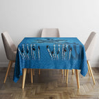 Aboriginal Ocean Dugong Tablecloth Dot Art Dreamtime Tree of Life