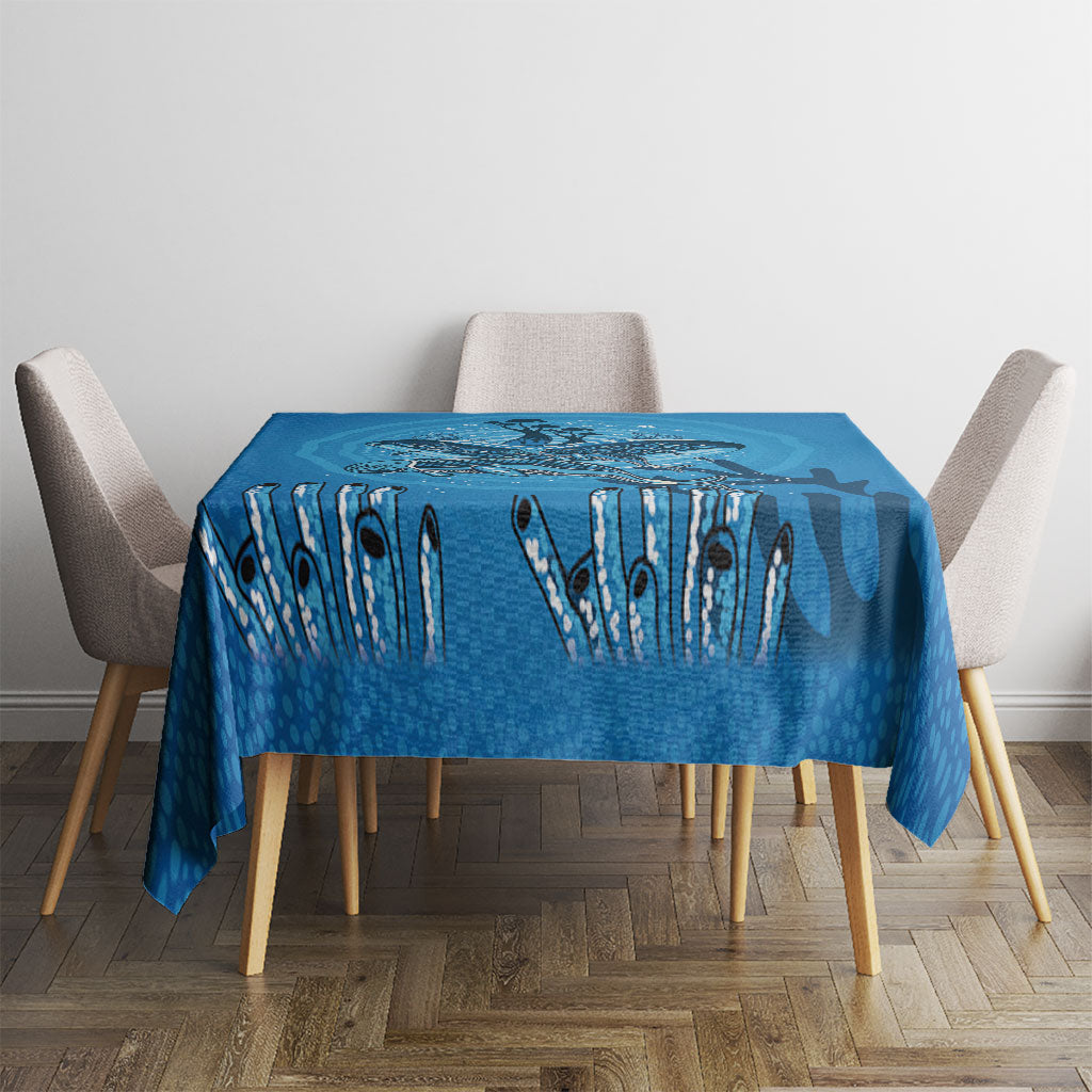Aboriginal Ocean Dugong Tablecloth Dot Art Dreamtime Tree of Life